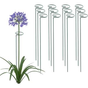 Thealyn 24 Inch 20 Packs Plant Support Stakes, Garden Single Stemmed Plant Support Hoops Plant Prop For Flowers Orchid Tomatoes Peony Lily Rose Gladiolus