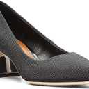 Donald Pliner Women’s SUZETTE Pump – Stretch Fabric – 2.5” Heel Dress Shoes for Women, Women’s Pumps, Chunky Heels for Women, Shoes for Women, Women’s Dress Shoes, Classic Pump, Block Heel Pump, 9, Black