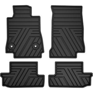 TTX LIGHTING Rubber Floor Mats for Chevy Camaro 2016-2024, Black