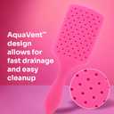 Wet Brush Paddle Detangler Hair Brush, Sky, Ultra-Soft IntelliFlex Bristles with AquaVent Design, Great For Treatment & Mask Application, Women, Men, Wet, Dry and Damaged Hair (1 Count (Pack of 1))