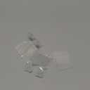 VIS'V Shower Wall Razor Holder, Acrylic Adhesive Razor Hooks for His and Hers, Waterproof, Clear, 2 Pcs