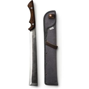 Barebones Japanese NATA Tool - Full Tang Machete for Yard Work - Balanced for Controlled Chopping & Cutting - Hunting Machete Knife with Sheath - Hardwood Walnut Handle - Stainless Steel Blade