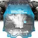 Front Engine Splash Shield Fit for Nissan Rogue 2022 2023 2024 2025 Skid Plate Suitable for Rogue Engine Guard Cover Mud Flaps Directly Replace Original One Black