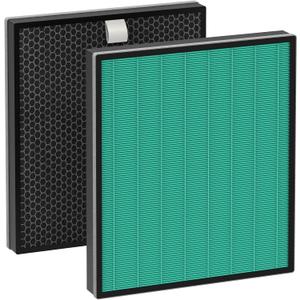Airmega 250/250S Max2 Replacement Filters (2 Pack) - Green True HEPA & Activated Carbon Filters Compatible with Coway Airmega 250, 250S, 250ART, AP-1720-FP