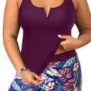 Daci Women's Plus Size Tankini Swimsuit - Two Piece Bathing Suit with Shorts Tummy Control Swimwear with V-Wire 2025