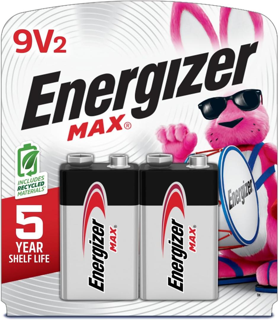 Energizer MAX 9V Batteries (12 Cards), 9 Volt Alkaline Batteries - Packaging May Vary 