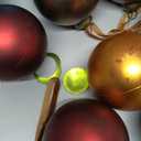 Suncalla 12 Pcs Vintage Rustic Christmas Ball Ornaments 3.15 Inch Farmhouse Distressed Christmas Tree Balls Retro Antique Copper Tone Xmas Hanging Decor for Holiday Winter Wedding Decoration