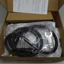 Veken Wide Rain Shower Head with Multi-Modes Handheld Water Spray,High Pressure Showerhead Combo with Arm for Bathroom Accessories,Home Decor Adjustable Dual Shower with Anti-Clog Nozzles,Matte Black (11.8 Inch (Standard)