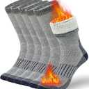 Buttons & Pleats Premium Merino Wool Hiking Socks Outdoor Trail Crew Socks (Small-Medium, A1-dark Gray (3 Pairs))