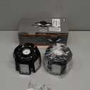 Jaspertronics 2 Pack LED Adjustable 6 Leaf Garage Light, 200W 8000 Lumen 6500K - Deformable 6+1 Panels, E26/E27 Screw-in Ceiling Lights for Shop, Garage, Workshop, Basement & More