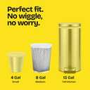 Glad Medium Trash Bags, 8 Gallon, Lemon Fresh Bleach Garbage Bags, Resists Bacterial Odors with Drawstring, 80 Count