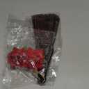 2 Pcs Mexican Rose Hair Clip & Sequined Folding Fan Set - Flamenco Costume Hair Jewelry & Hand Fan for Women
