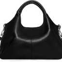 FALAN MULE Shoulder Bags Purses and Handbags for Women with Top Handle Satchel Medium Size Cross Body Hobo Bags (Elegant Black)