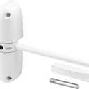 Prime-Line KC10HD Safety Spring Door Closer Easy to Install to Convert Hinged Doors to Self-Closing Diecast Construction, 4-1/4 In. White, Non-Handed (Single Pack)