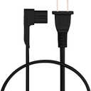 3-Foot Power Cord Compatible with Sonos One, Sonos One SL, Sonos Play-1 Speakers - Power Plug Cable (Standard, Black)