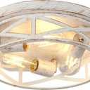 13 inch White and Gold Flush Mount Ceiling Light Fixtures,3-Light Modern Hallway Light Fixtures Ceiling, White and Gold Light Fixture Ceiling Mount for Farmhouse,Kitchen, Bedroom 1Pack