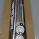 Shower Curtain Rod, 1" Diameter Heavy Duty Tension Shower Rod, Non Slip Adjustable 28-74 inch No Drilling Shower Curtain Rods Spring Tension For Bathroom, Shower Stall, No Rust, Silver