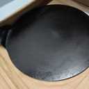 Lodge Seasoned Cast Iron Pizza Pan - Pre-Seasoned, Round Pizza Pan with Dual Assist Handles - Even Heat Distribution- PFAS-Free, Non-Toxic Cookware - Oven Safe - 15 Inch