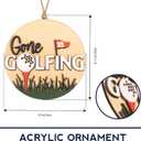 2 x Golf Lover Ornament, Golf Ornaments for Christmas Tree 2026, Christmas Ornaments 2026, Unique Ornament Gift for Men and Women, Holiday Tree Decorations for Sports Fans, Golfer Gift