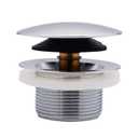 Westbrass A398R-26 1-1/2" NPSM Coarse Thread Mushroom Tip-Toe Bathtub Drain Stopper, Polished Chrome