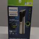 Norelco Philips Multigroom 7000 Series, All-in-One Trimmer, Beard Trimmer and Hair Clipper, 19-Piece Men's Grooming Kit for Beard, Head, Hair, Body, and Face, Soft Pouch, MG7910/49