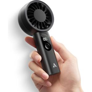 Aecooly Mighty Portable Fan, Powerful Handheld Fan, USB Rechargeable [10H Max Cooling Time], Mini Personal Battery Powered, Pocket for Travel, Summer, Gifts for Women, Girls -Black