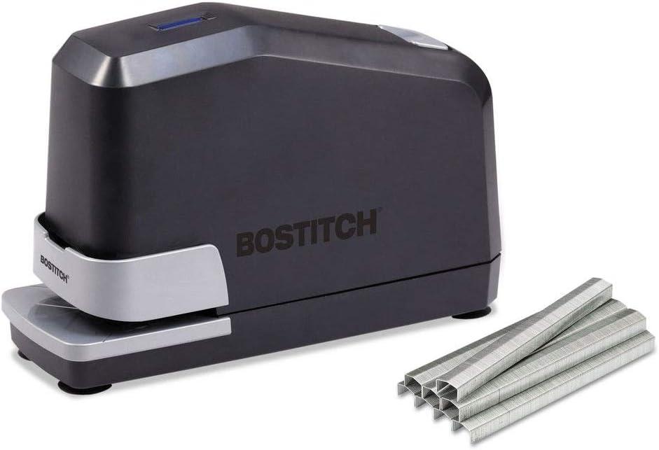 Bostitch Office Impulse Heavy Duty Electric Stapler Value Pack, 45 Sheet Capacity, Includes 5,000 Staples & Staple Remover, No-Jam, Faster Stapling, Black