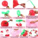 2 x 133 Pcs Cherry Themed Party Decorations Cherry Theme Balloon Arch Garland Kit for Women Bachelorette Wedding Birthday Coquette Baby Shower Summer Party Supplies