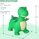 INPANY Bouncy Horse, Dinosaur Hopper Toys for 2 Year Old Boy, Toddlers Bouncing Animal, Inflatable Hopping Buddies for Kids, Ride on Rubber Bouncer, Indoor Outdoor Birthday Gifts Toy for 3 4 Yr Girl