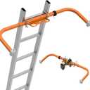 Aluminum Ladder Stabilizer for Roof Gutter Cleaning with Tool Tray, Heavy Duty Extended Ladder Accessories, Ladder Stand-Off Wing Span with Non-Slip Rubber Bottom Pad
