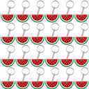CiciBear 24 Pack Watermelon Keychains Party Decoration for Guests, Watermelon Themed Party, Baby Shower, School Party, Kids Birthday
