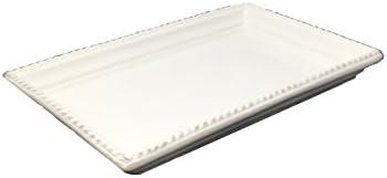 Boston International Ceramic Guest Towel Caddy, Antique White 5-8 Inches