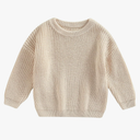 Baby Girl Boy Knit Sweater Blouse Pullover Sweatshirt Warm Crewneck Long Sleeve Tops for Infant Toddler, 90
