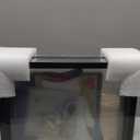 MUYE 10x10 Floating Frames Set of 2,Double Glass Picture Frame Display Any Size Photo up to 10x10,Wall Mount or Tabletop Standing,Black