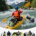 ECOHUB Waterproof Backpack for Women Men, 30L Roll-Top Closure Heavy Duty Dry Bag for Travel with IPX8 Waterproof Phone Case (Green)