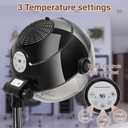 Hooded Hair Dryer, Professional Standing Hair Dryers Hooded with Time Setting, Touch Controls and 3 Temperature Settings, Sit Under Hair Dryer, Height Adjustable for Salon and Home Use