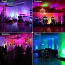 U`King LED Par Lights DJ Stage Light Corded RGB 36 LED with Sound Activated Control DJ Uplighting for Wedding Party Club Christmas Stage Lighting (2 Packs)