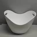 Insulated Ice Bucket for Parties 8L, Large Champagne Bucket for Cocktail Bar, Acrylic Ice Tub White