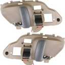APPERFiT Interior Door Handle w/Bezel Kit (Tan) Compatible with 1995-2002 Chevy Chevrolet GMC Truck C1500 C2500 C3500 K1500 K2500 K3500 Suburban Tahoe Yukon 15708051 15708052