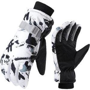 Cold-Weather-Snow-Warm-Ski-Gloves-Outdoor-Sports-Windproof for Women Men (black)