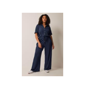  Essentials Knitted Jumpsuit Dark Blue Large 
