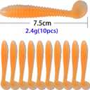 4 x Soft Plastic Swimbaits 10pcs 3", Paddle Tail for Bass Fishing Lures