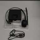 Trucker Bluetooth Angteela Headset with Microphone, Wireless Cell Phone Headset with Noise Canceling Mic Charging Base Mute Function for Home Office Call Center Skype