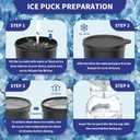 Shave Ice Attachment for Kitchenaid Stand Mixer, Snow Cone Shaved Ice Machine, with Coarse and Fine Blades, 8 Ice Molds