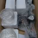 3-Light Bathroom Light Fixtures, 17.23" Black Modern Vanity Lights with Clear Glass Shade, Bathroom Wall Lamp for Mirror Kitchen Living Room Hallway Cabinet Porch