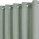 eachope No Hooks & No Liner 150GSM Fabric Shower Curtain,71Wx74L,Sage Green