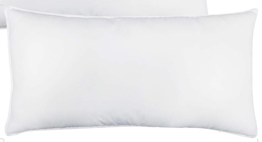 Seward Park Bed Pillow King Size Set of 1, Shams Insert 20 x 36 inch, Down Alternative Cooling Pillows for Stomach, Side or Back Sleeper