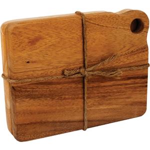 Ironwood Gourmet Montagu Sandwich Board Set, Acacia Wood, 2-Piece, 7.75 x 6 x 0.75 inches