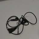 PR400 Earpiece Compatible with Motorola Radio CLS1410 CLS1110 CP200 GP300 GP2000 Walkie Talkie with PTT Mic 2 Pin Headset Single-Wire Surveillance Kit (D-Shaped)
