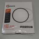 Matane Flush Mount Ceiling Light Fixture with Remote Control, Nightlight 8.7 Inch 18W 3000K-6500K Adjustable, Led Low Profile Ceiling Lights for Bedroom, Living Room,Dining Room, Kitchen, Round Black